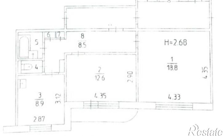 2-комн квартира ул Юрша, 60,  д. 60