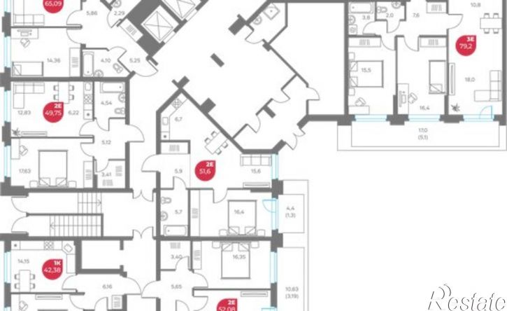 3-комн квартира в новом доме улица Максима Горького, 1,  д. 1