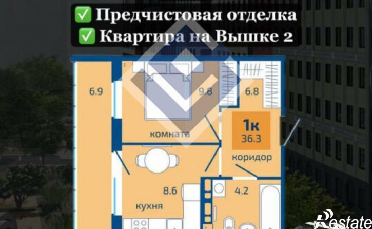 1-комн квартира ул Целинная, 126,  д. 126