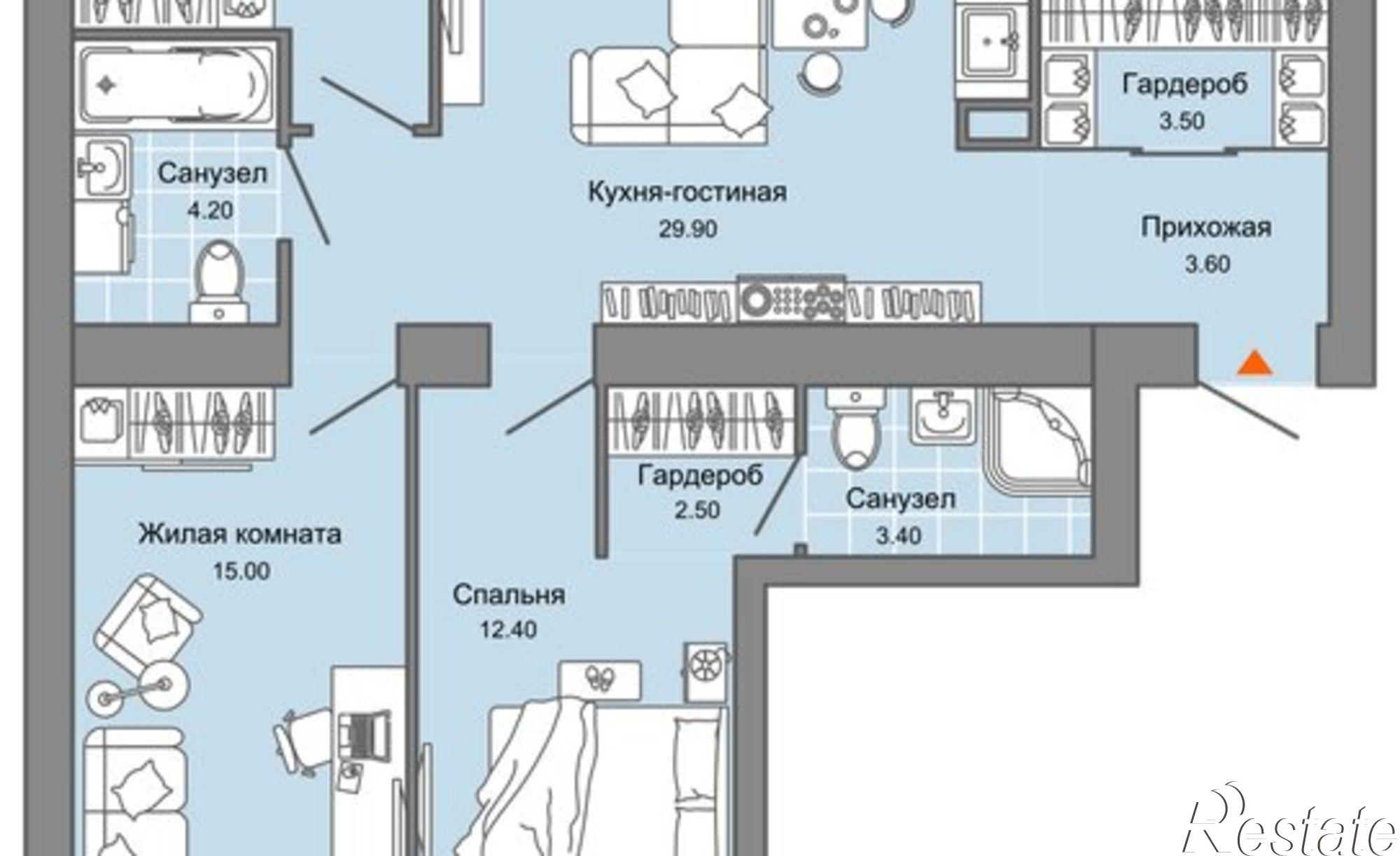 Купить квартиру за 15 205 300 рублей на ул Дзержинского, 31