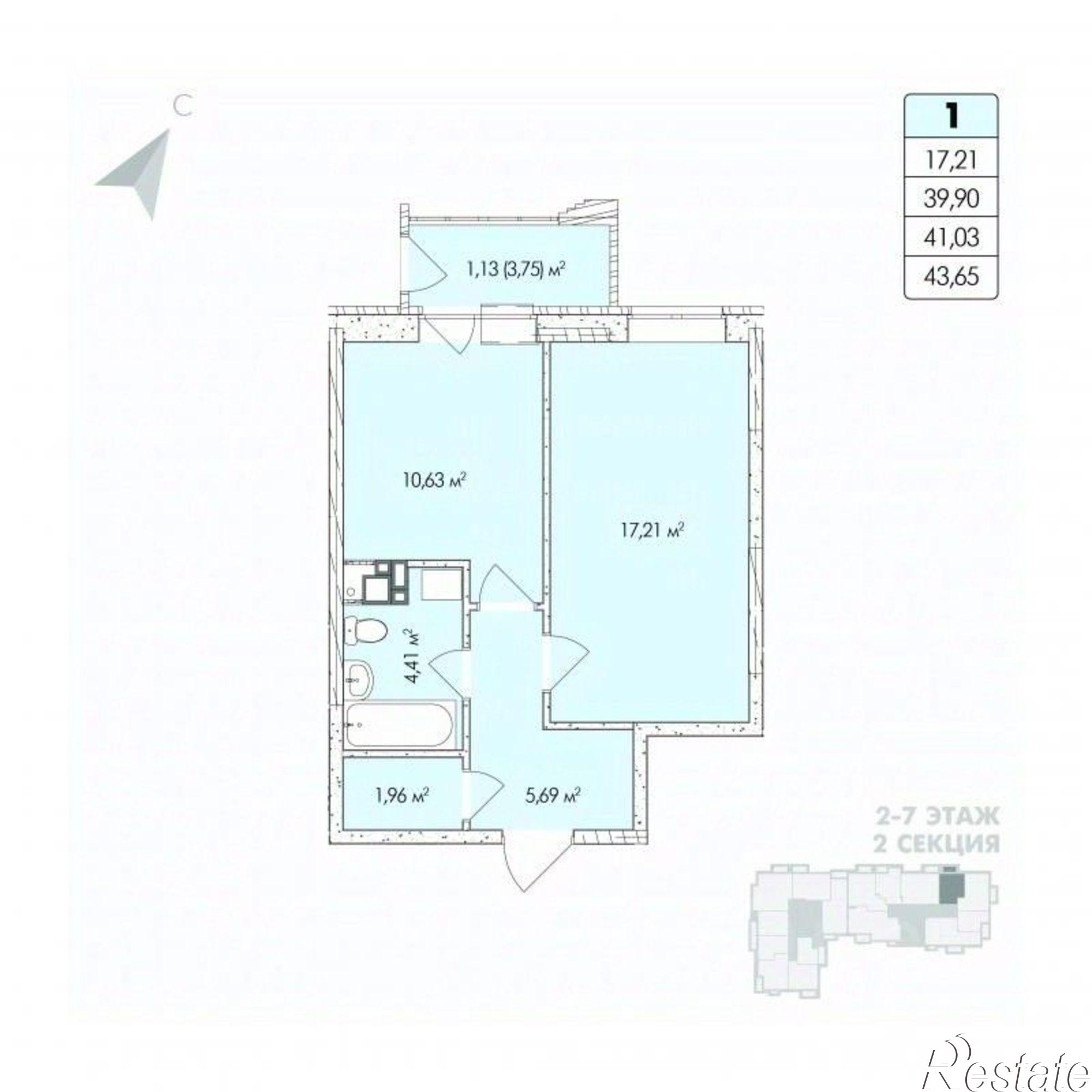 Купить квартиру за 6 400 000 рублей на ул Алексеевская, 47