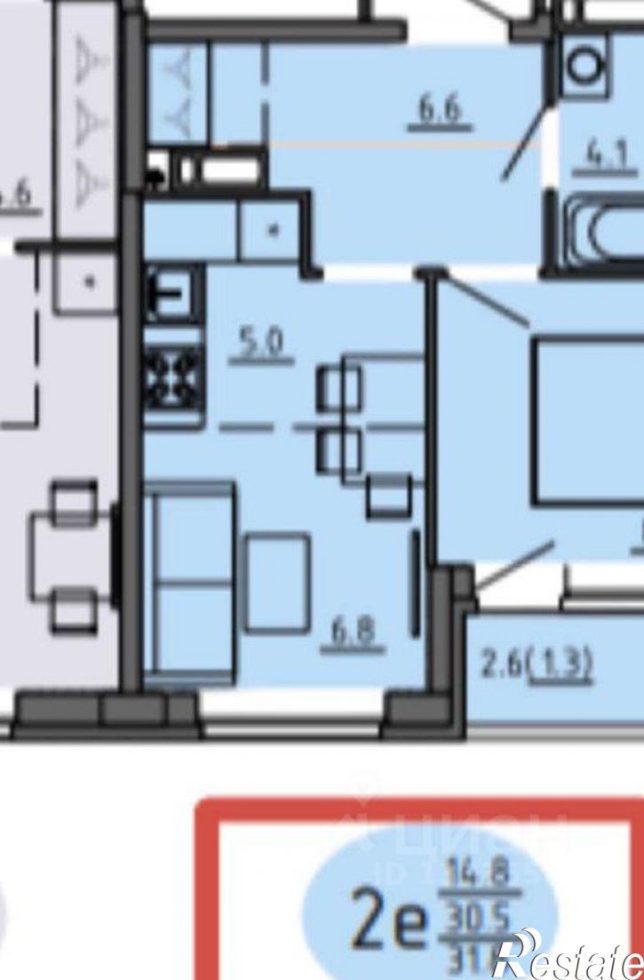 2-комн квартира в новом доме Ижевская улица, 34,  д. 34