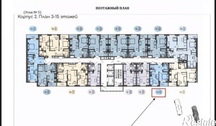 2-комн квартира в новом доме Ижевская улица, 34,  д. 34