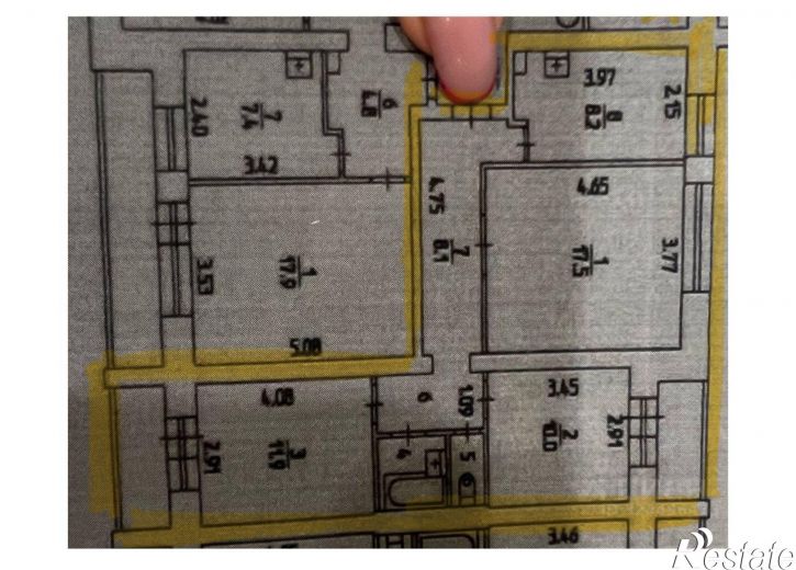 3-комн квартира улица Революции, 8,  д. 8