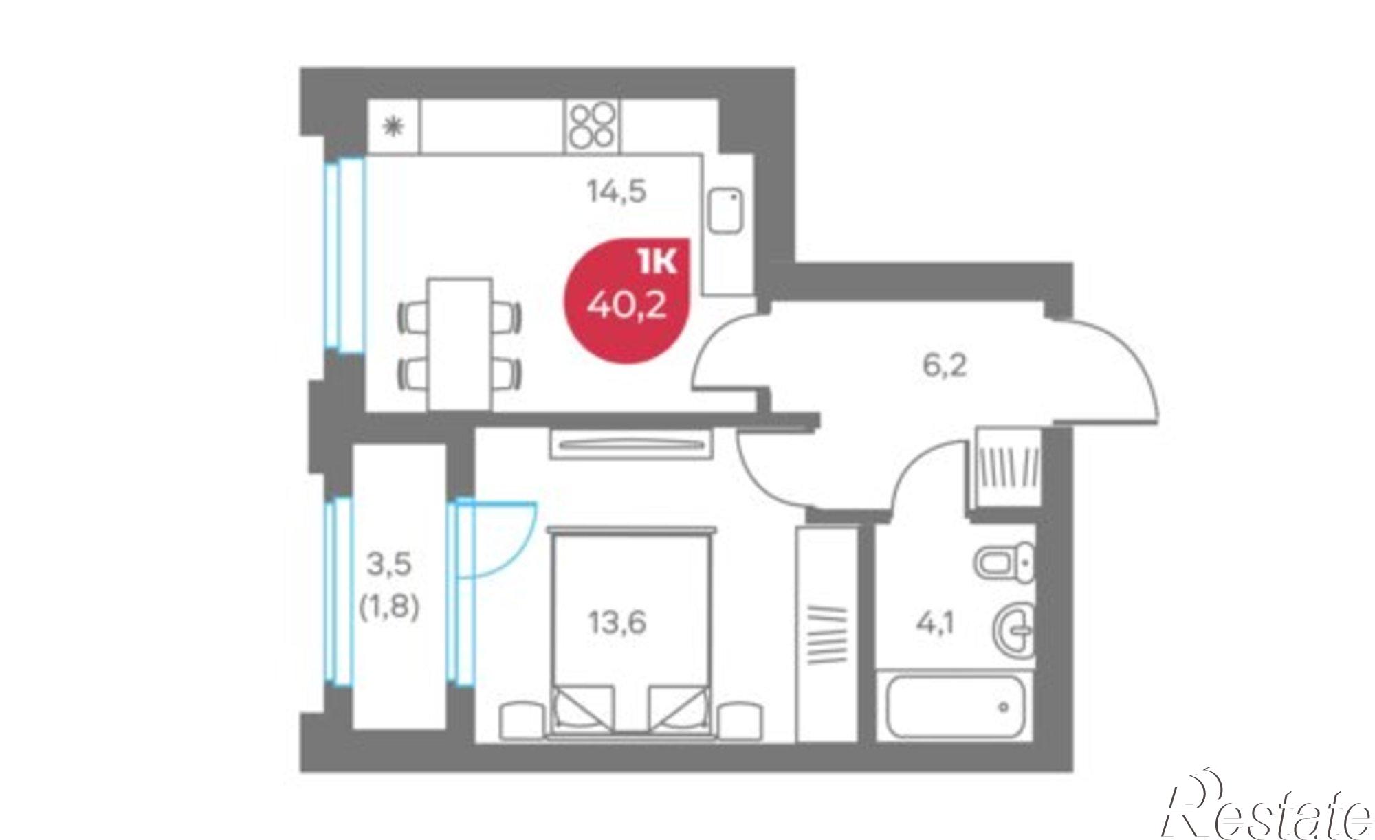Купить квартиру за 11 658 000 рублей на ул Монастырская, 9