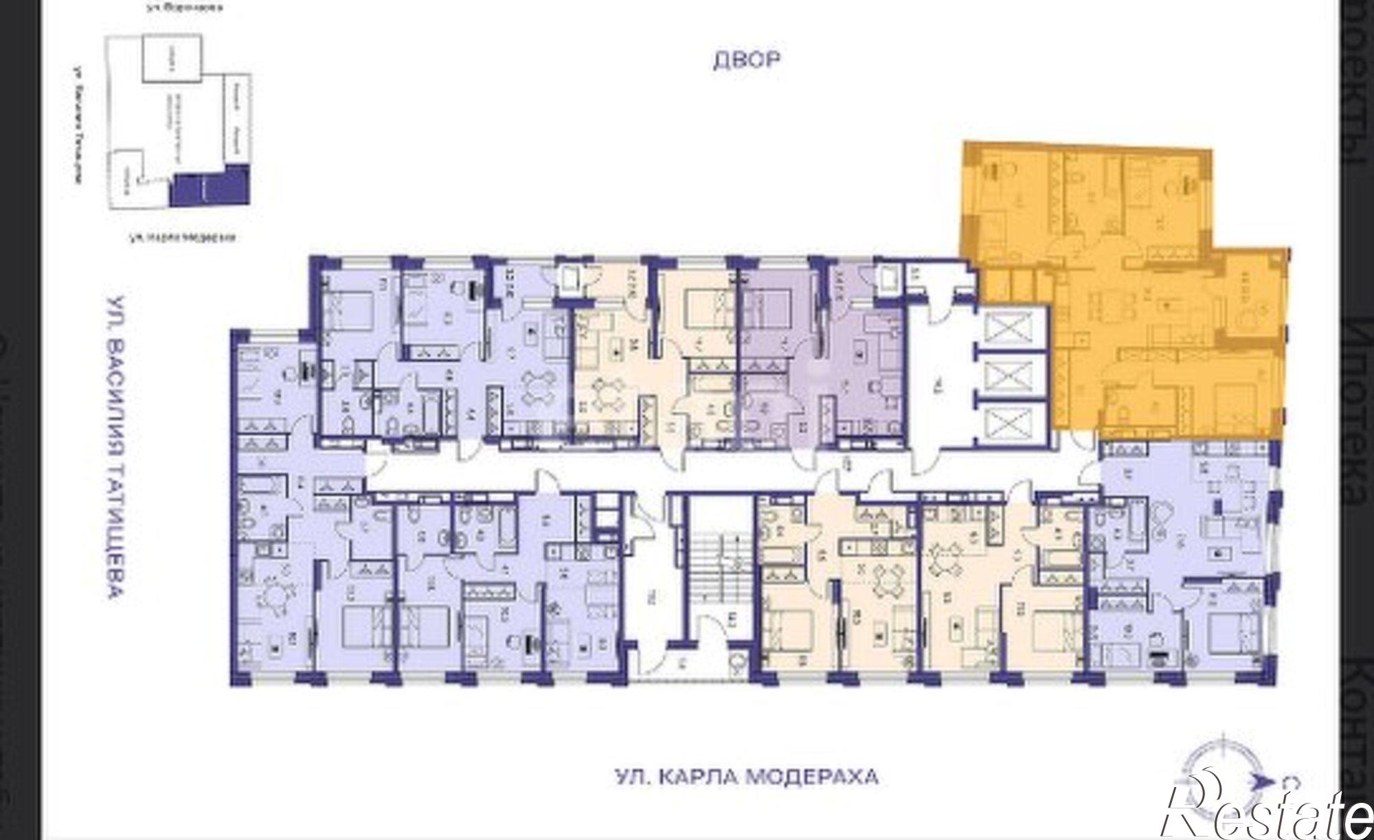 Купить квартиру за 14 700 000 рублей на ул Василия Татищева, 3