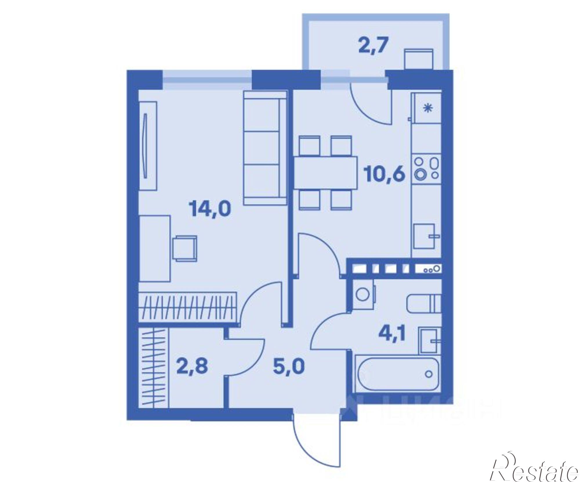 Купить квартиру за 6 353 000 рублей на улица Карпинского