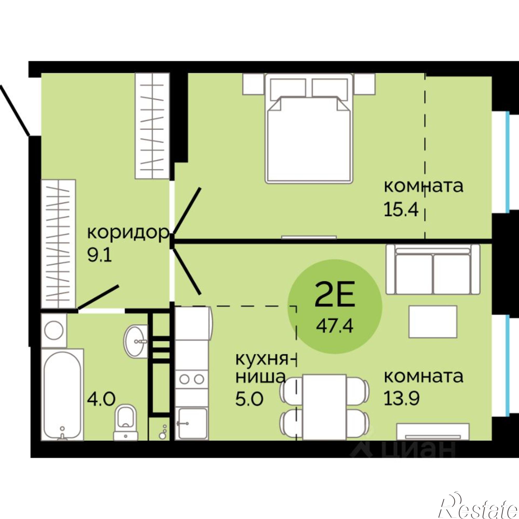 Купить квартиру за 5 870 000 рублей на Саранская улица, 5Б
