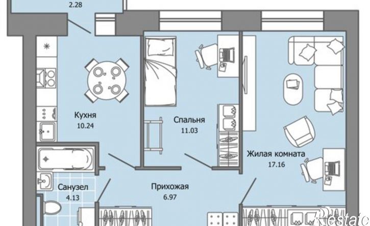 2-комн квартира в новом доме улица Дзержинского, 35,  д. 35