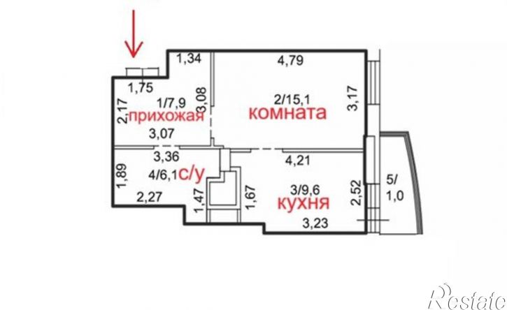 1-комн квартира улица Карпинского, 110А,  д. 110А