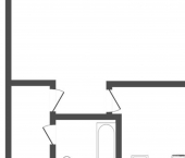 1-комн, 30кв м, этаж 1/5 улица Полины Осипенко, 61