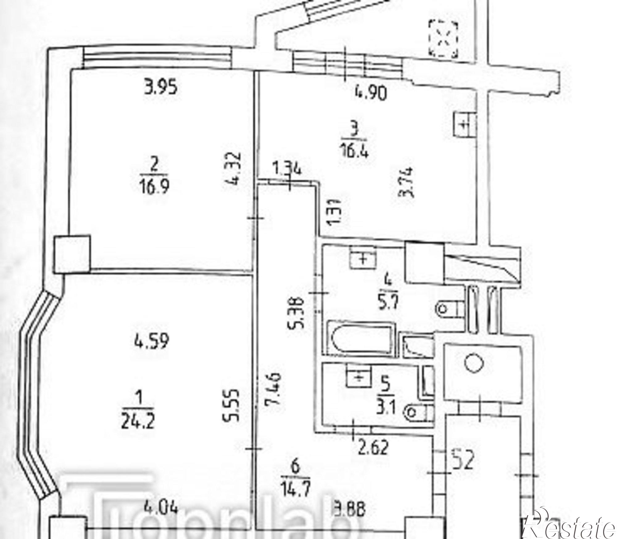 Купить квартиру за 15 600 000 рублей на улица Чернышевского, 15А