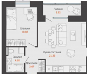 2-комн, 58 кв м, этаж 9/9 микрорайон Камская Долина
