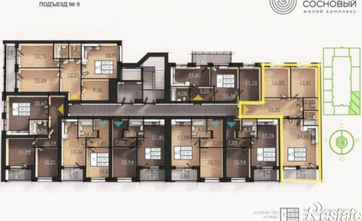 2-комн квартира улица Борцов Революции, 1А