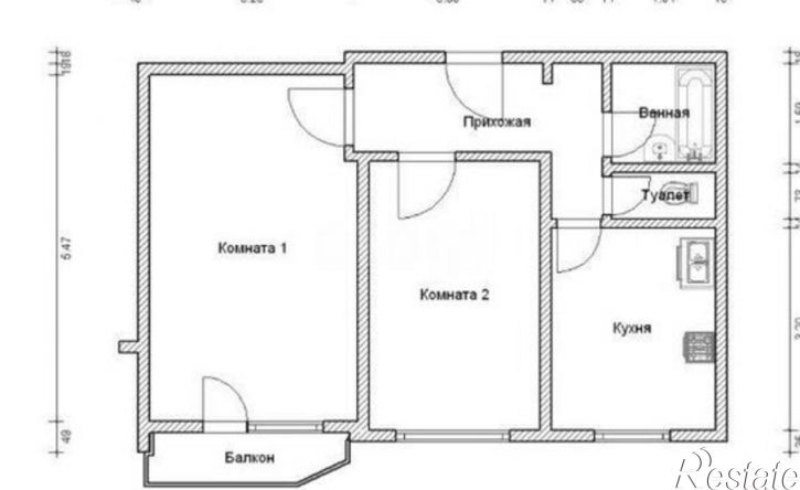2-комн квартира ул Холмогорская, 2а,  д. 2а