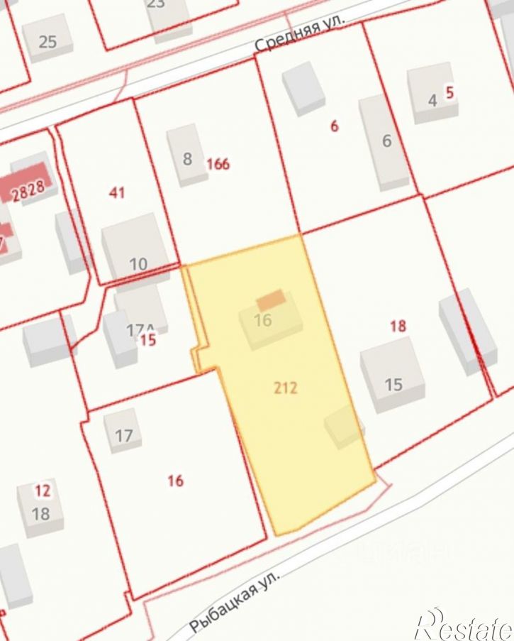 Земельный участок Рыбацкая улица, 15,  д. 15