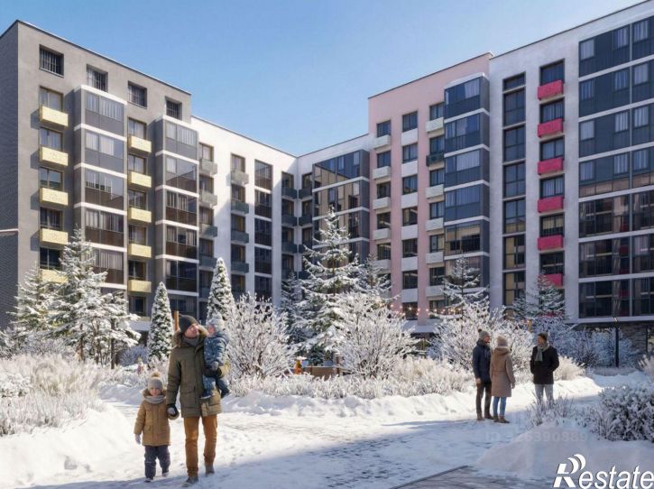 1-комн квартира в новом доме улица Дзержинского, 35Б