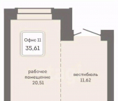 офис 35 кв м, этаж 1/7 Кировоградская улица, 37