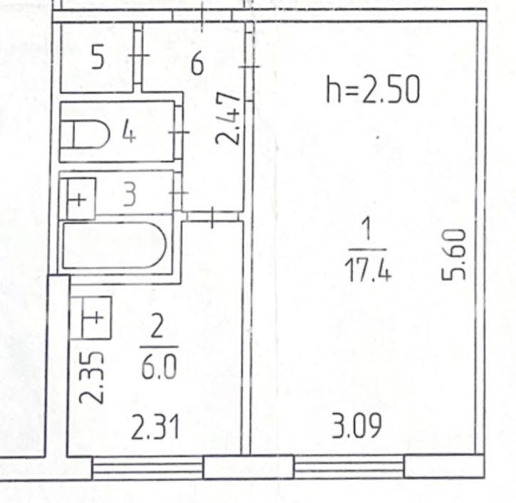 1-комн квартира улица Героев Хасана, 147