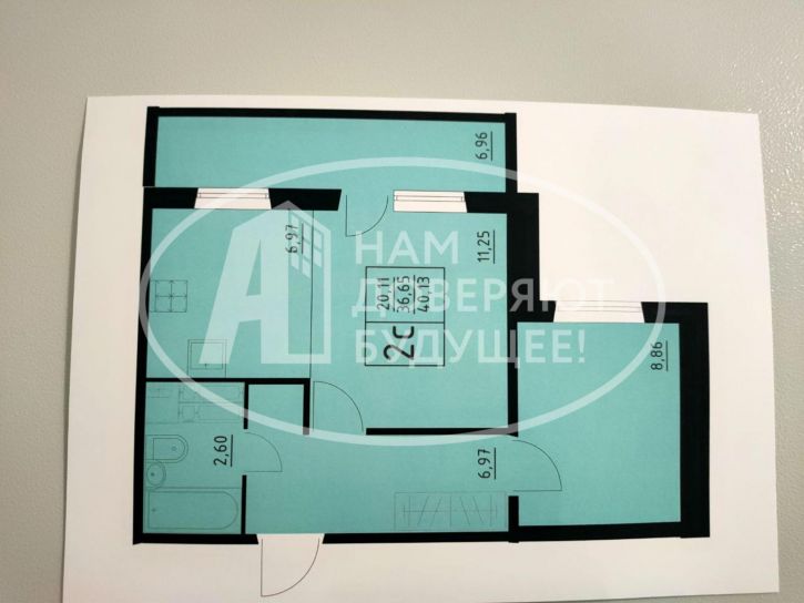 1-комн квартира Белозёрская улица, 26