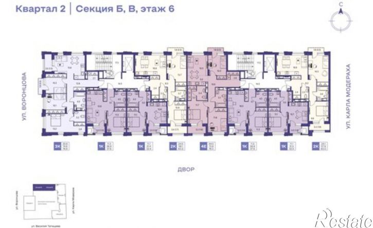 1-комн квартира в новом доме ул Василия Татищева, 3,  д. 3