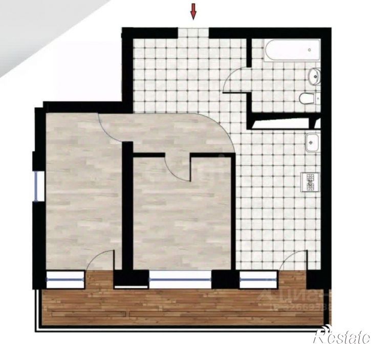 2-комн квартира Ленская улица, 30,  д. 30