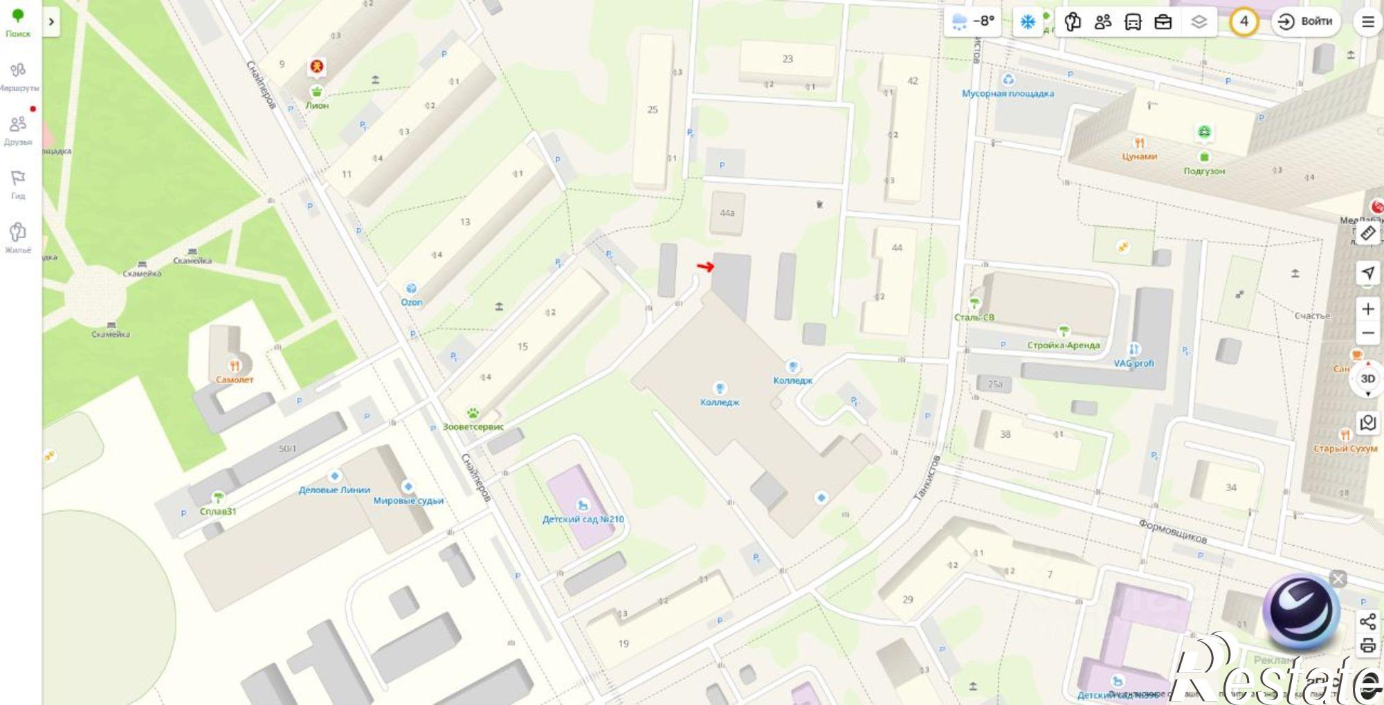 Купить гараж, место в паркинге за 1 944 260 рублей на ул Танкистов, 44а