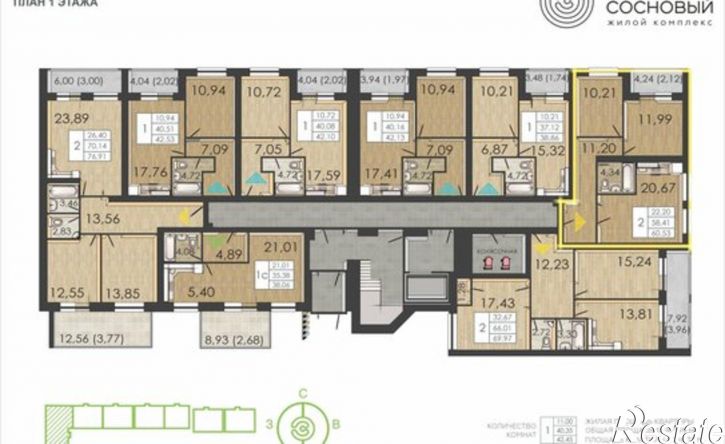 2-комн квартира улица Борцов Революции, 1А