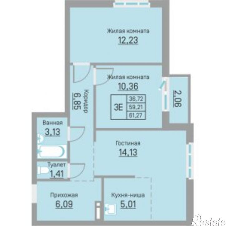 3-комн квартира ул Александра Щербакова, 29а,  д. 29а