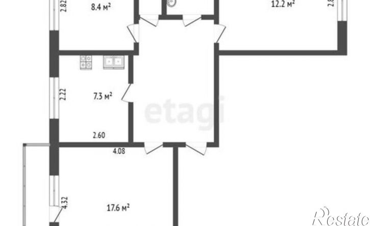 3-комн квартира улица Лодыгина, 54/1,  д. 54/1