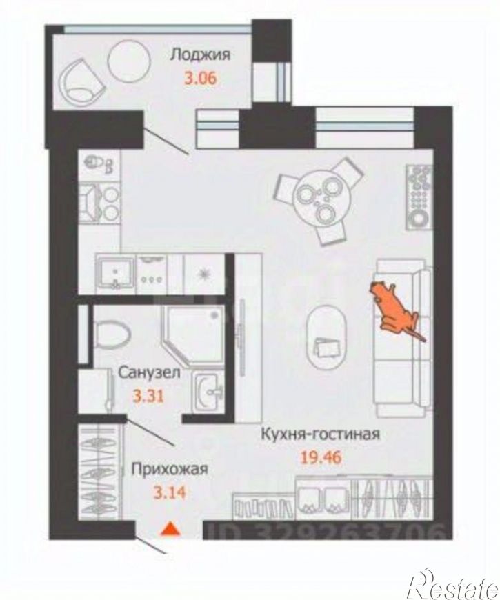 1-комн квартира ул Дзержинского, 31б,  д. 31б