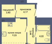 2-комн, 47 кв м, этаж 2/10 улица Спешилова