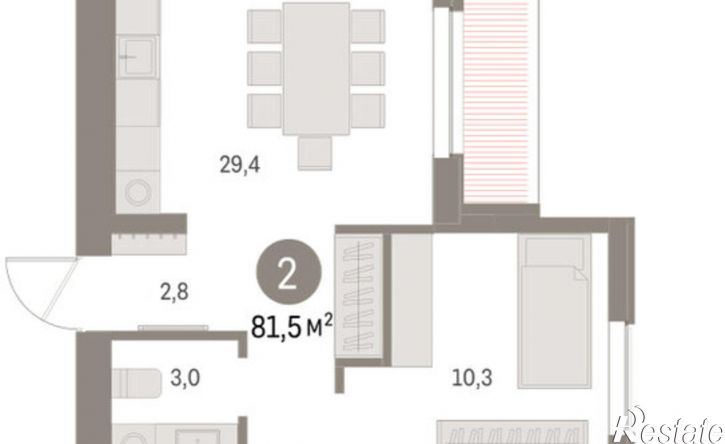 2-комн квартира в новом доме ул Куйбышева, 143,  д. 143