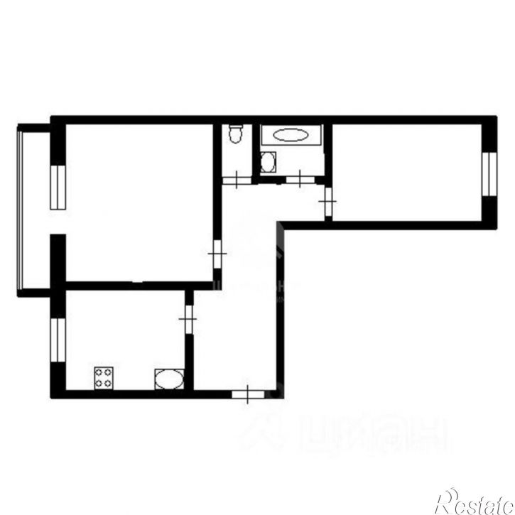 2-комн квартира ул Холмогорская, 2В,  д. 2В