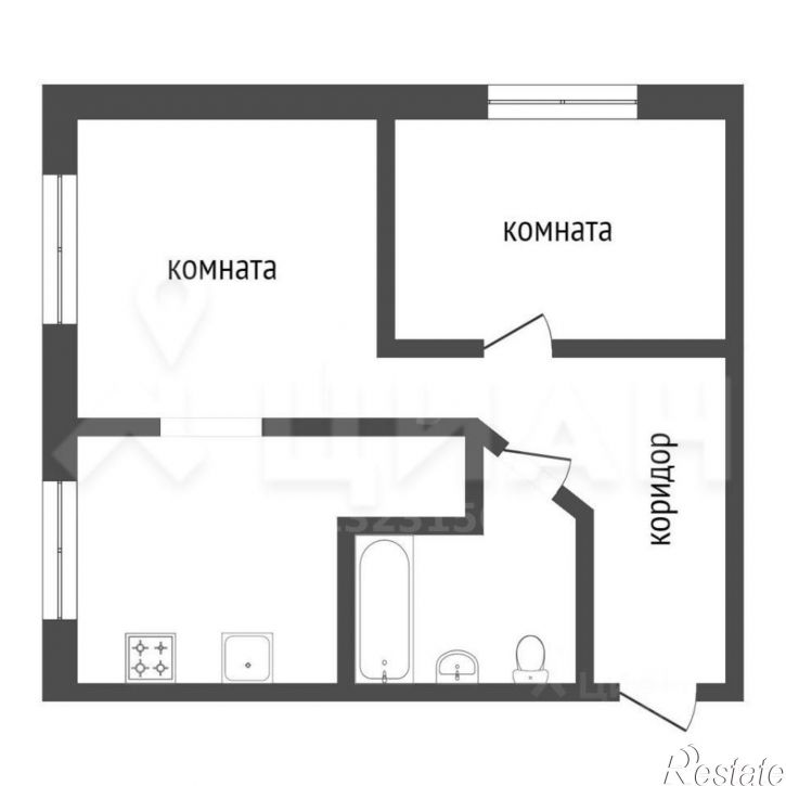 2-комн квартира 1-й Дубровский переулок, 6,  д. 6