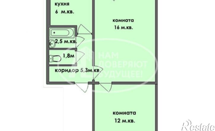 2-комн квартира улица Кутузова, 63,  д. 63