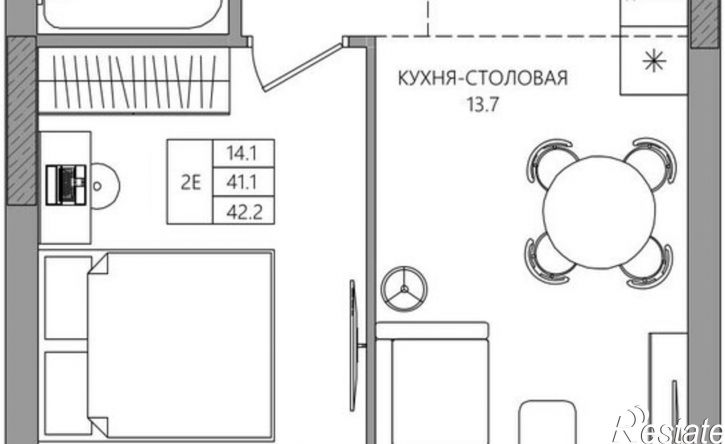 2-комн квартира в новом доме ул Комиссара Пожарского, 11/5,  д. 11/5