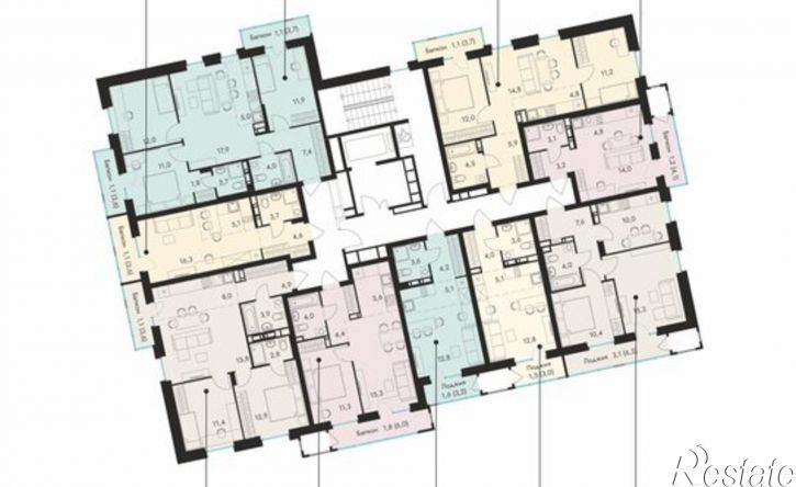 2-комн квартира в новом доме Самолётная улица, 7А,  д. 7А