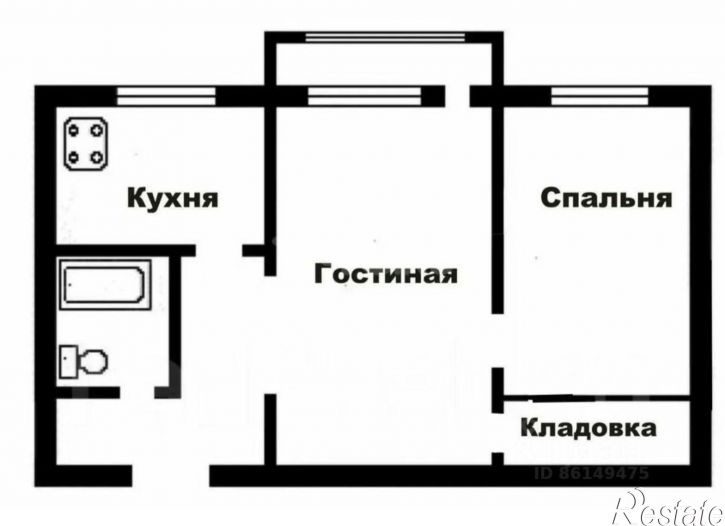 2-комн квартира Гайвинская улица, 4,  д. 4