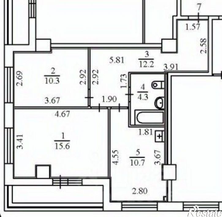 2-комн квартира ул Чернышевского, 39,  д. 39