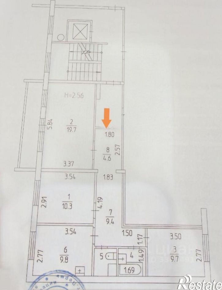 3-комн квартира Янаульская улица, 24А,  д. 24А