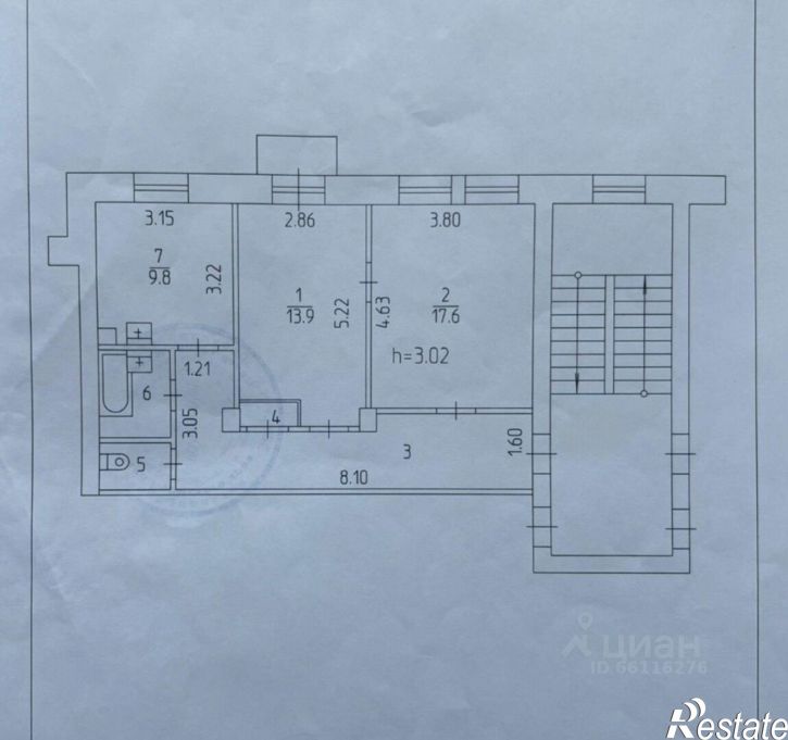 2-комн квартира Комсомольский пр-кт, 72,  д. 72