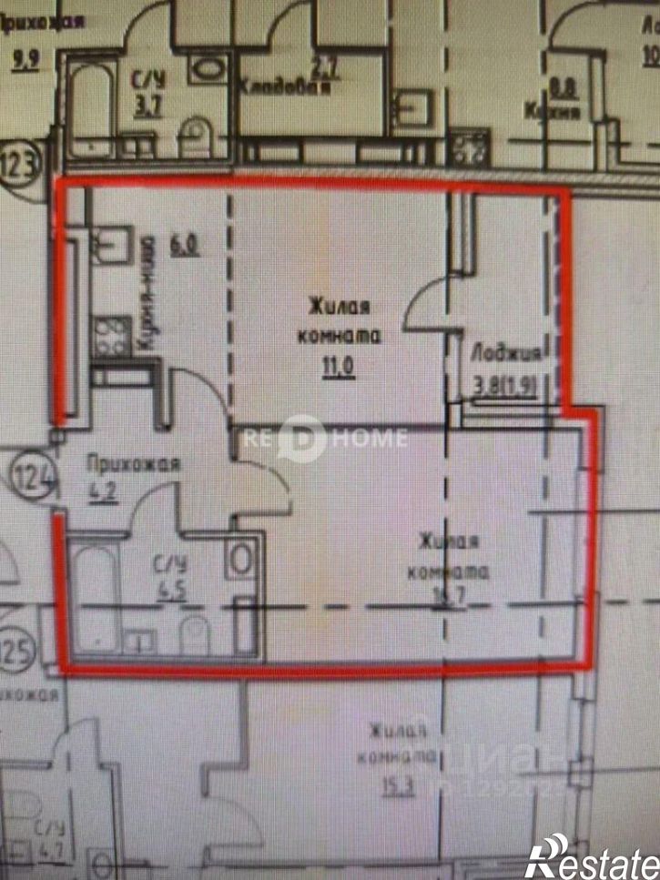 2-комн квартира улица Дзержинского, 31А,  д. 31А