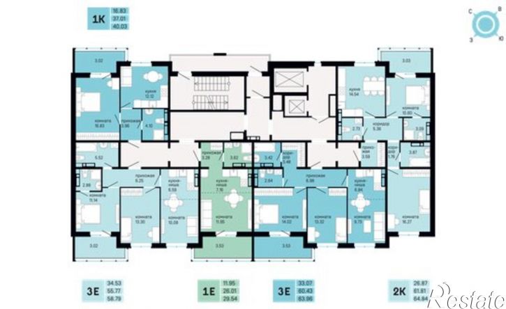 1-комн квартира в новом доме улица Адмирала Макарова, 20/2,  д. 20/2