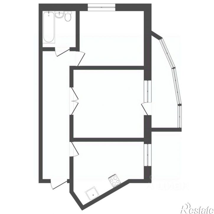 2-комн квартира улица Карпинского, 112,  д. 112