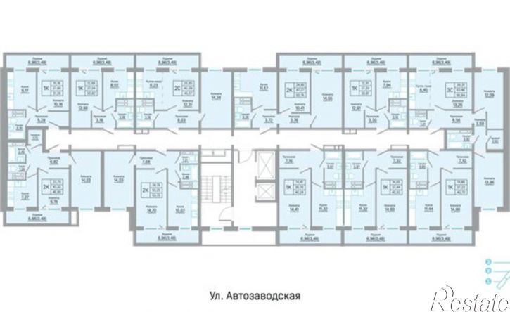 2-комн квартира в новом доме Химградская улица, 35 к1,  д. 35 к1