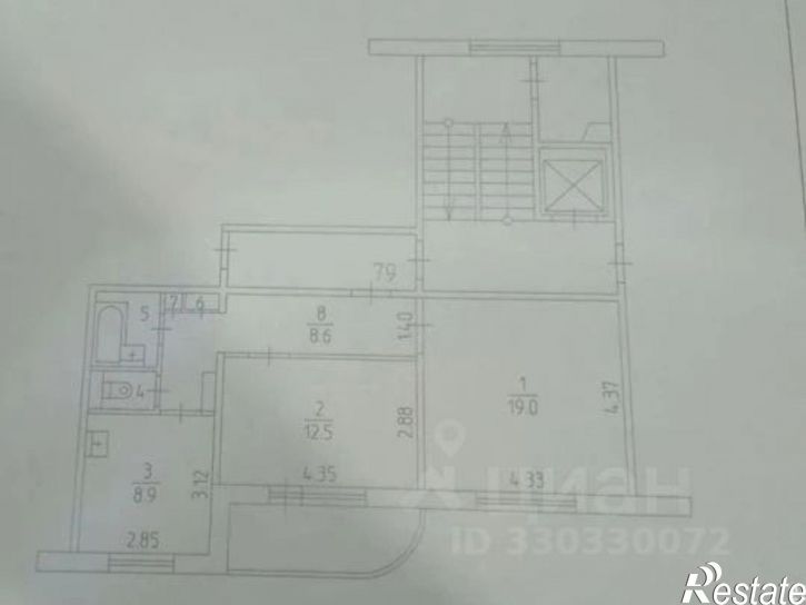 2-комн квартира ул Коломенская, 7,  д. 7