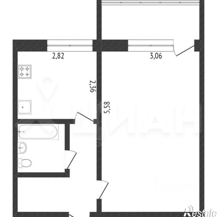1-комн квартира ул Воркутинская, 84,  д. 84