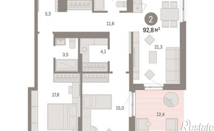 2-комн квартира в новом доме ул Солдатова, 23,  д. 23