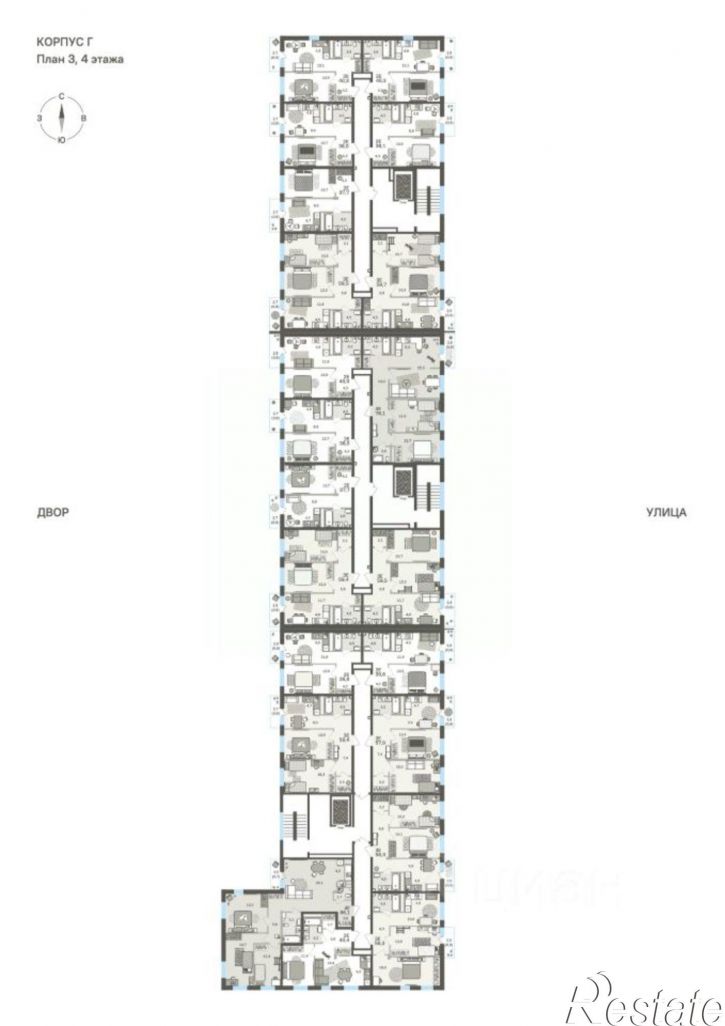 3-комн квартира в новом доме бульвар Гагарина, 70А,  д. 70А